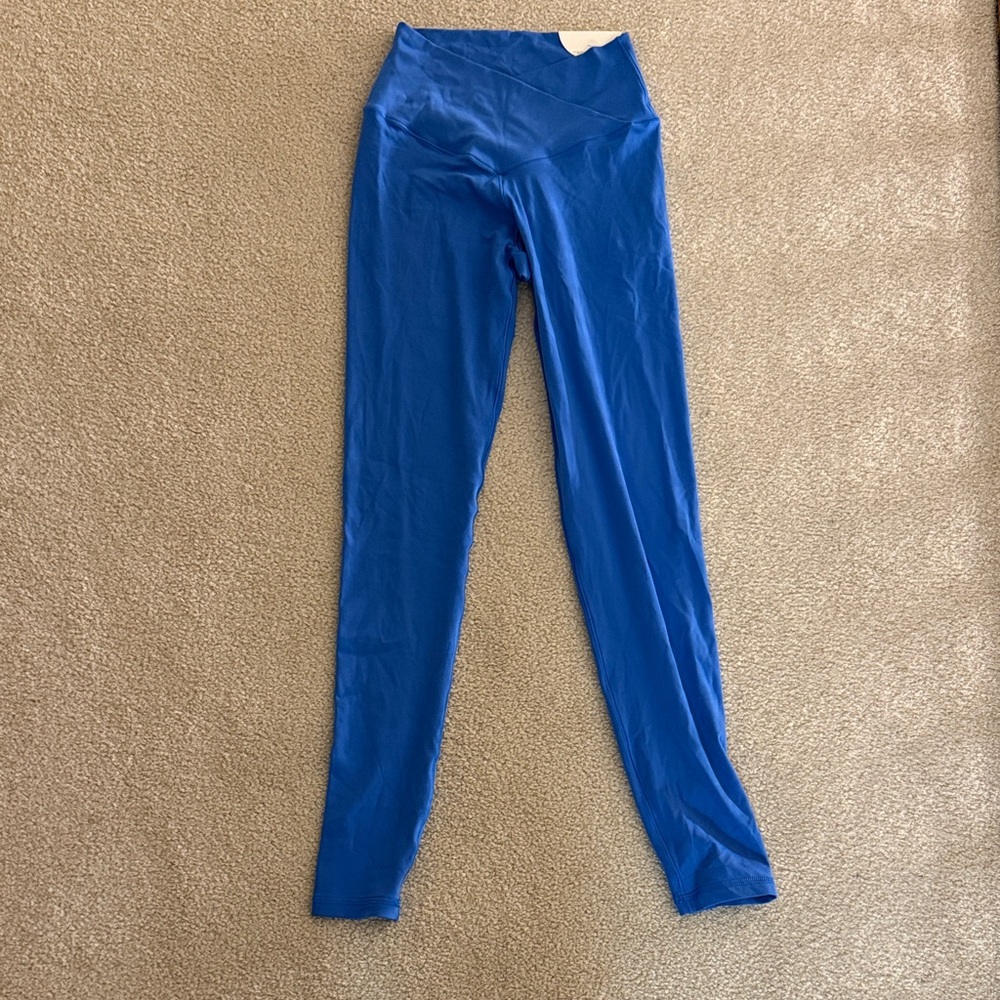 Aerie Blue Hi-Rise Long Crossover Leggings